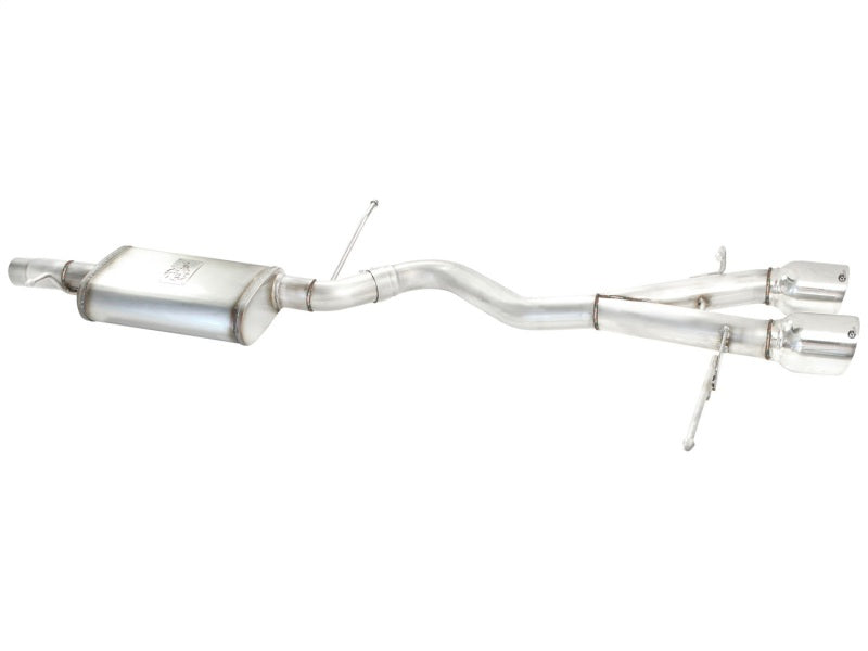 aFe MACHForce XP 2-1/2in SS-304 Cat-Back Exhausts w/ Polished Dual Tips 2008 VW Golf R32 V6-3.2L MKV - 49-36408-P