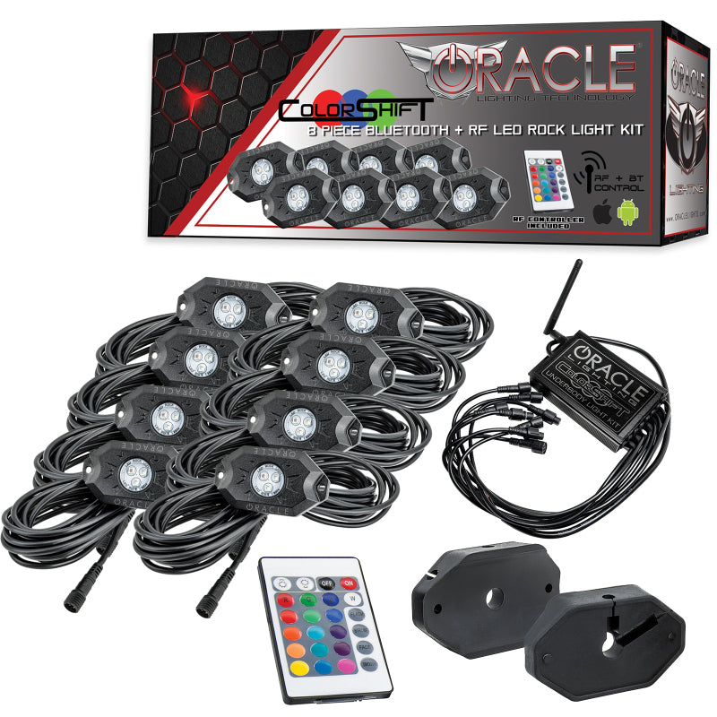 Oracle Bluetooth + RF Underbody Rock Light Kit - 8 PCS - ColorSHIFT SEE WARRANTY - 5819-333