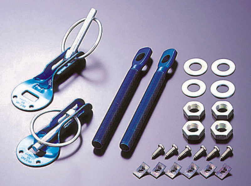 Cusco Body Pins For Hood Aluminum-Blue Universal - 00B 817 AL for 1985-1987 Toyota Corolla - angle view