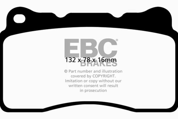 EBC 2016+ Chevrolet Corvette (C7) 6.2L Stingray Bluestuff Front Brake Pads - DP52093NDX for 2014-2019 Chevrolet Corvette - fr