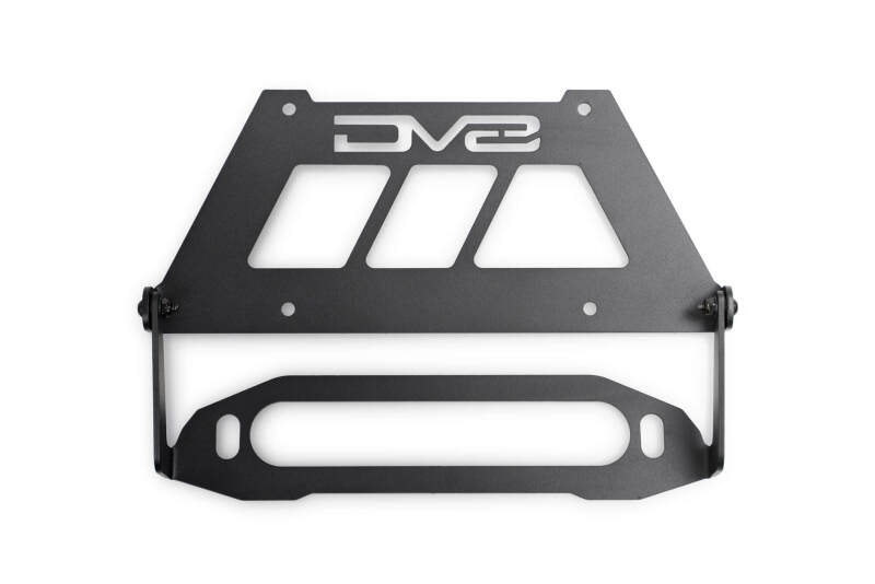 DV8 Offroad Fairlead Mounted Flip-Up License Plate Bracket - LPBM-02