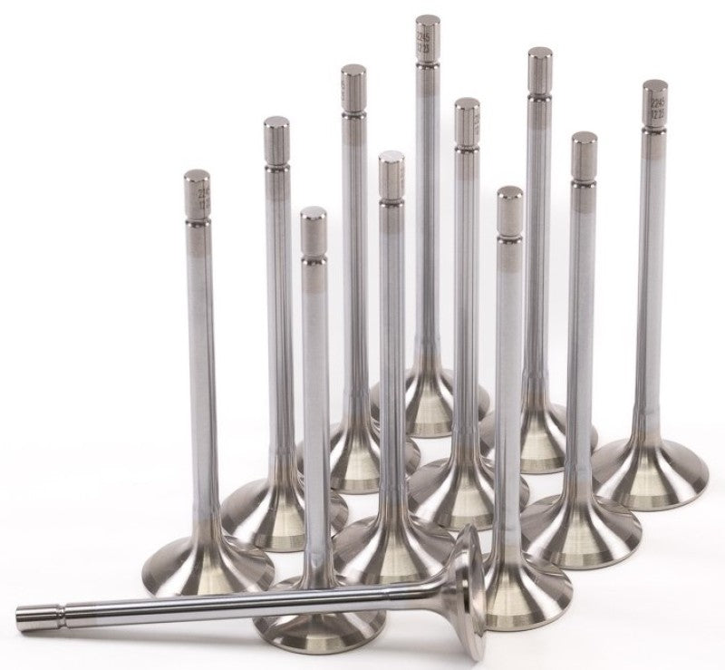 GSC P-D Nissan VR30DDTT 28.5mm Head STD 97.5mm Long Super Alloy Exhaust Valve - Set of 12 - 2245-12 by GSC Power Division