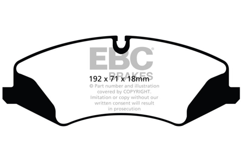 EBC 14+ Land Rover LR4 3.0 Supercharged Yellowstuff Front Brake Pads - DP42123R