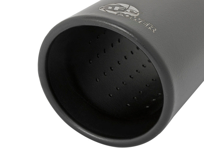 aFe MACH Force-Xp 409 Stainless Steel Clamp-on Exhaust Tip 3in Inlet 4in Outlet - Black - 49T30404-B121