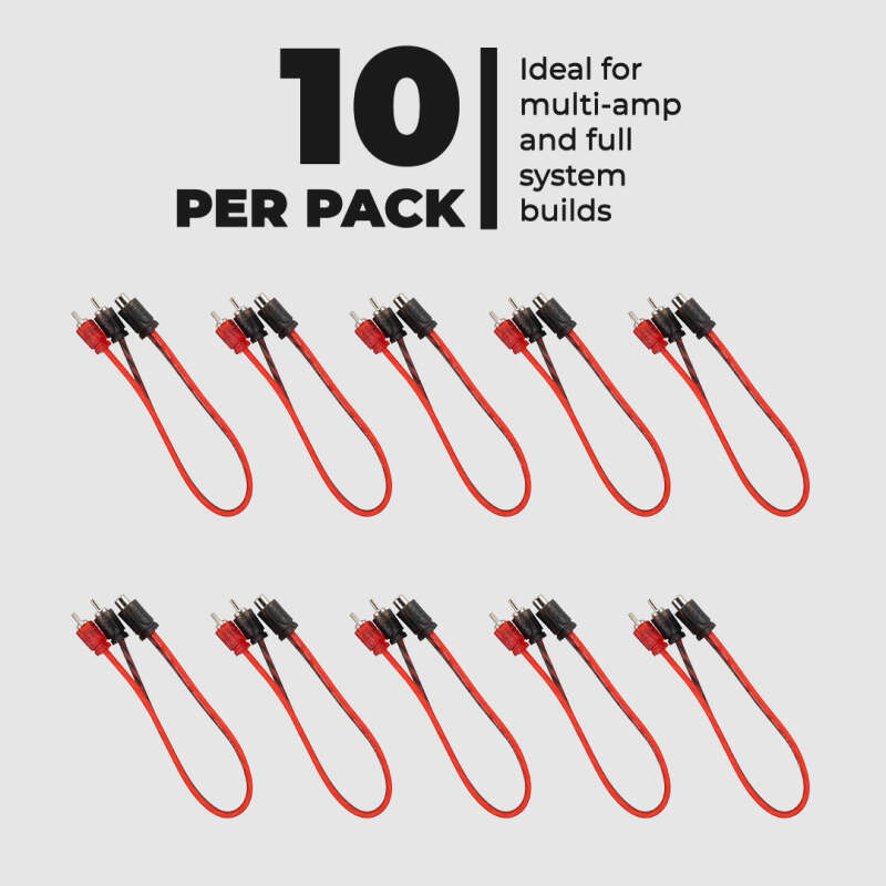 DS18 Level 1 RCA Y Connector 1 Female to 2 Male 10 x Pack - RCA-1F2M.10PK - detail view