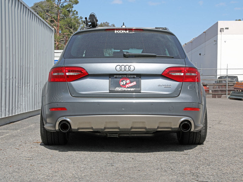 afe MACH Force-Xp 13-16 Audi Allroad L4 SS Cat-Back Exhaust w/ Carbon Tips - 49-36438-C