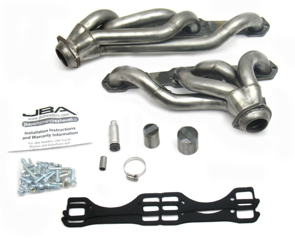 JBA 87-91 Chevrolet Blazer 5.0L/5.7L w/o A.I.R. 1-5/8in Primary Raw 409SS Cat4Ward Header - 1830S-4 for 1987-1991 Chevrolet B