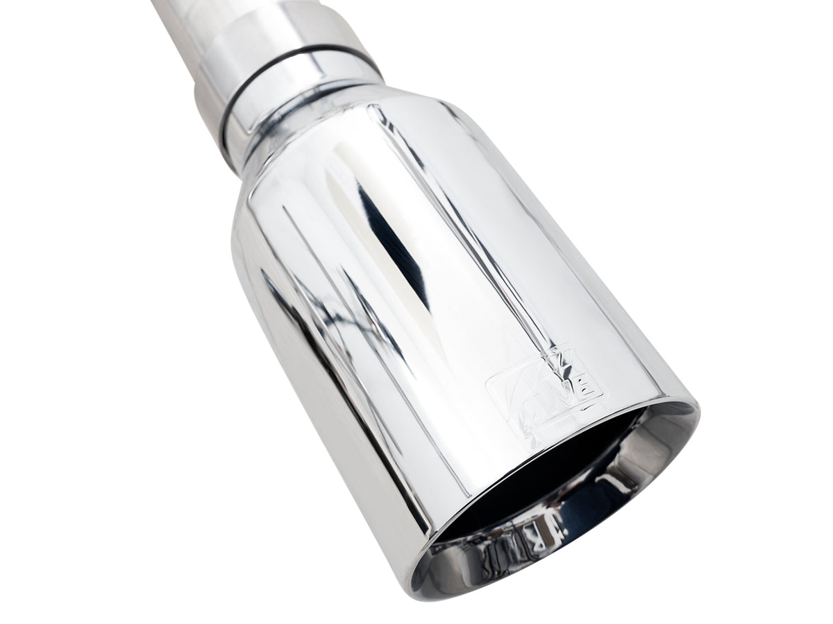 AWE 0FG 21+ Ford F150 Dual Split Rear Exhaust - 5in Chrome Silver Tips - 3015-32105