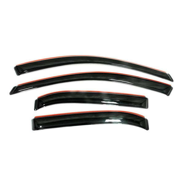 AVS 2019 Jeep Compass Ventvisor In-Channel Window 4pc - Smoke - 194346 for 2017-2025 Jeep Compass - front view