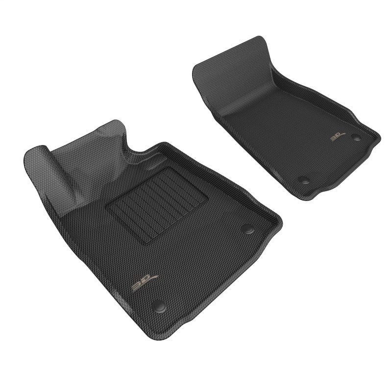 3D MAXpider 22-24 Nissan Z Kagu Black Floor Mat - Row 1 - L1NS14011509