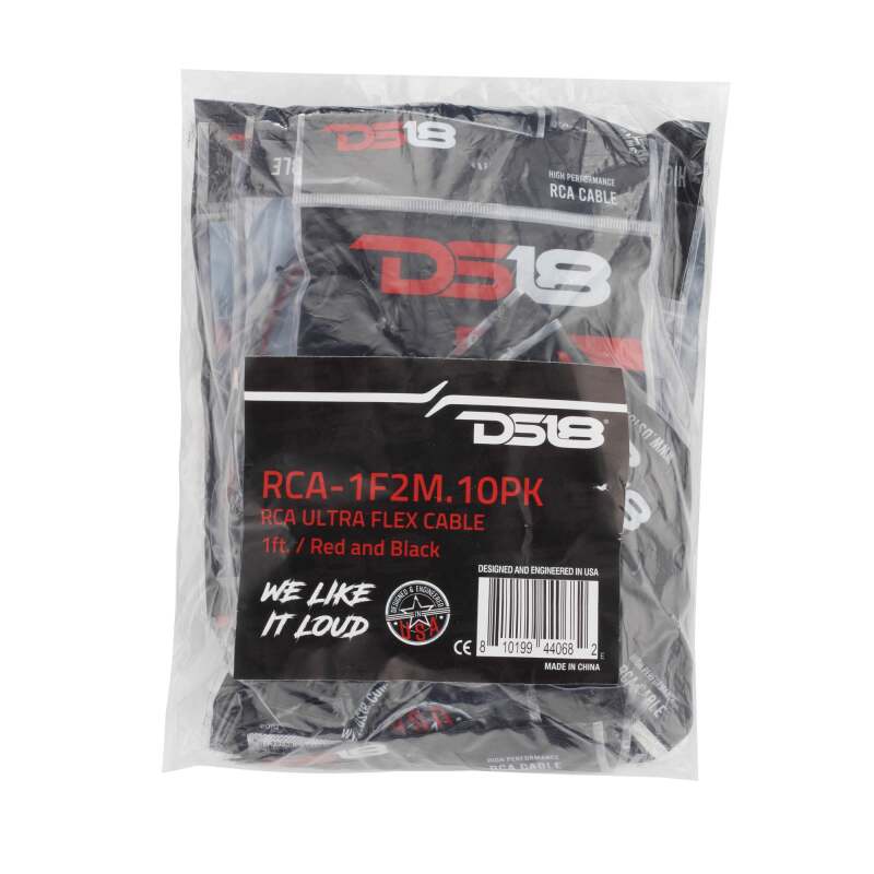 DS18 Level 1 RCA Y Connector 1 Female to 2 Male 10 x Pack - RCA-1F2M.10PK - side view