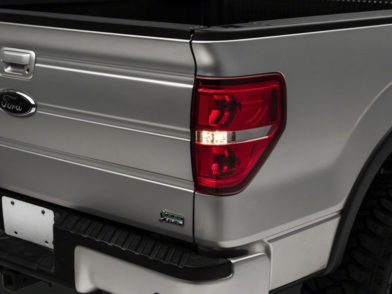 Raxiom 09-14 Ford F-150 Styleside Tail Lights- Chrome Housing - Red/Clear Lens - T542865
