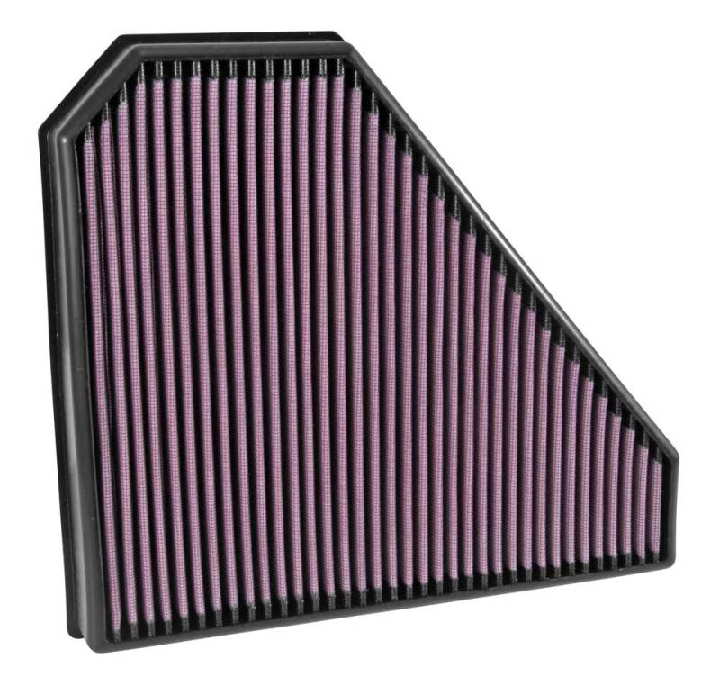 K&N Replacement Panel Air Filter for 14-15 Cadillac CTS V-Sport 3.6L V6 - 33-5028 for 2014-2019 Cadillac CTS - front view