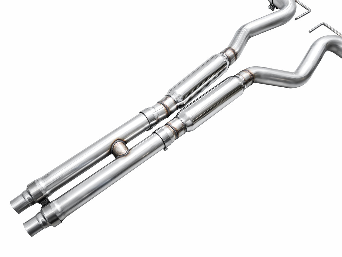 AWE 2024 Ford Mustang Dark Horse S650 RWD SwitchPath Catback Exhaust w/ Quad Diamond Black Tips - 3025-43375