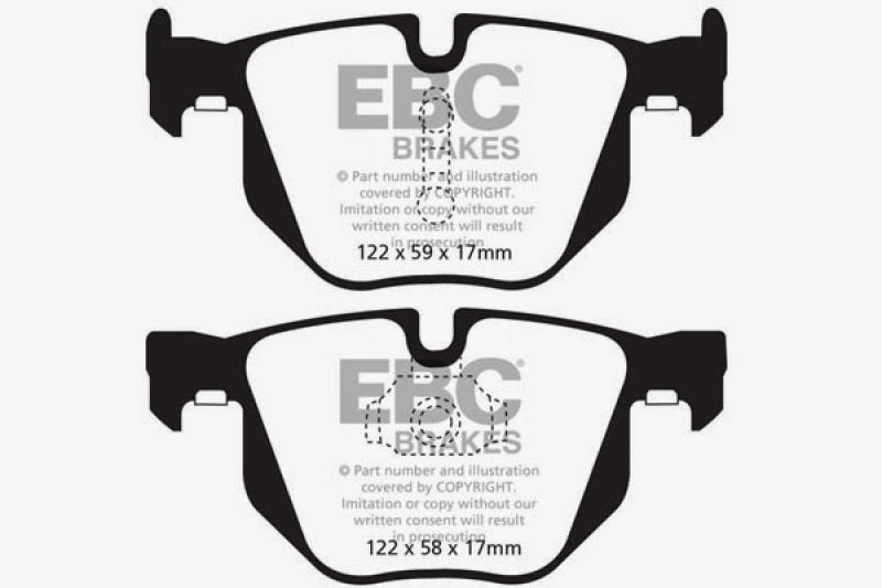EBC 10-14 BMW X5 3.0 Turbo (35) Yellowstuff Rear Brake Pads - DP42009R