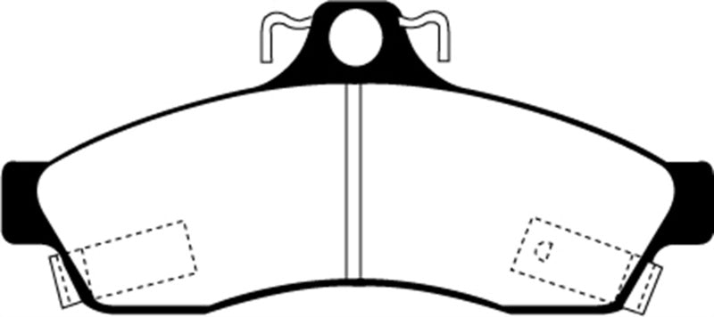 EBC 92-96 Chevrolet Caprice 4.3 Police Yellowstuff Rear Brake Pads - DP41181R