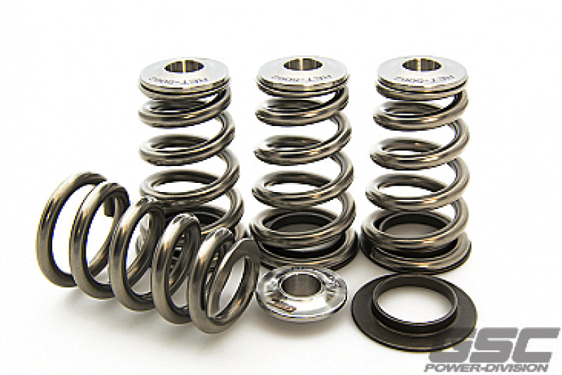 GSC P-D Mitsubishi 4G63T High Pressure Conical Valve Spring and Ti Retainer Kit - 5098 by GSC Power Division