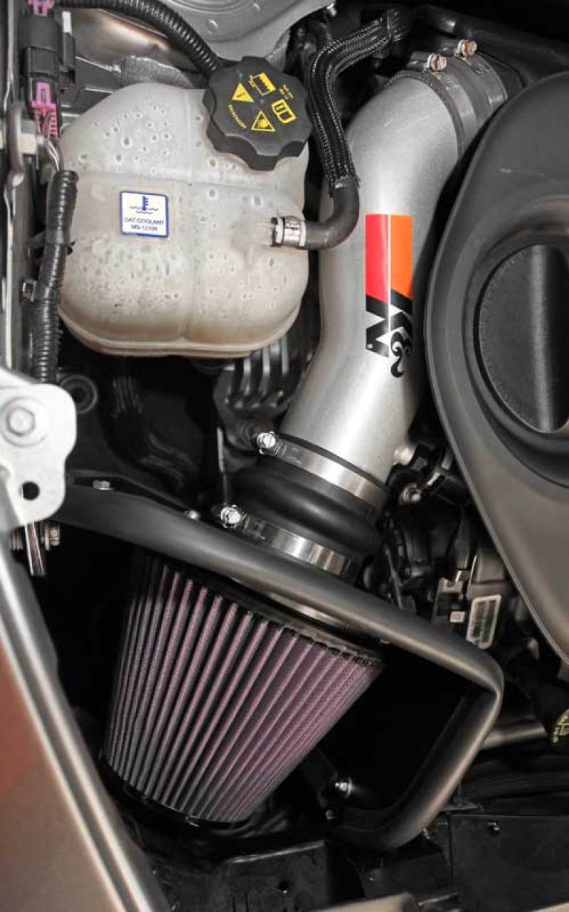 K&N 14-15 Jeep Cherokee 3.2L V6 High Flow Performance Intake Kit - 77-1569KS for 2014-2018 Jeep Cherokee - installed view