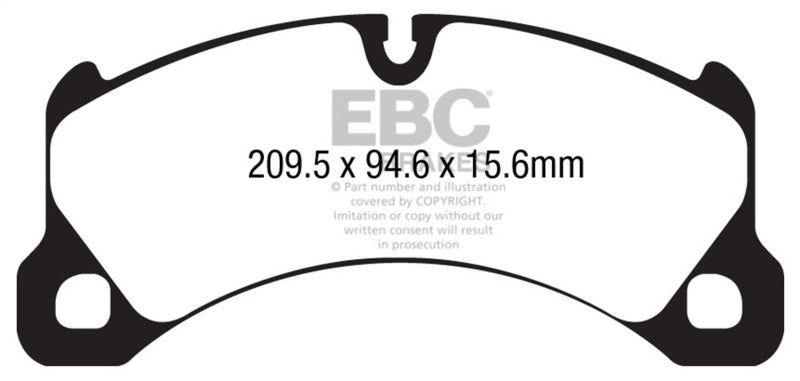 EBC 10-17 Porsche Cayenne (2nd Gen) Bluestuff Front Brake Pads - DP52162NDX