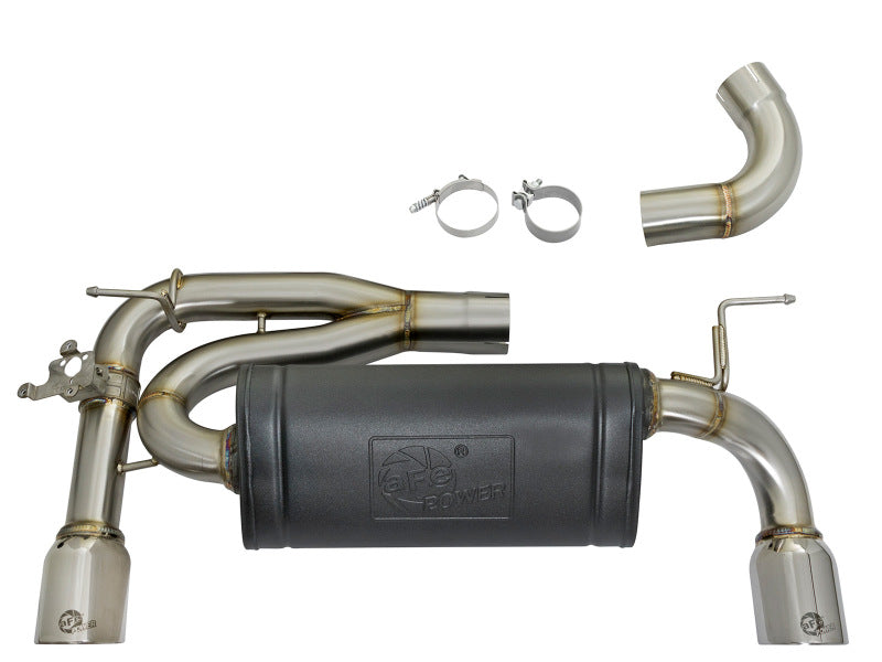 aFe MACHForce XP Exhausts Axle-Back 12-15 BMW 335i 3.0T (SS w/Polished Tips) - 49-36336-P