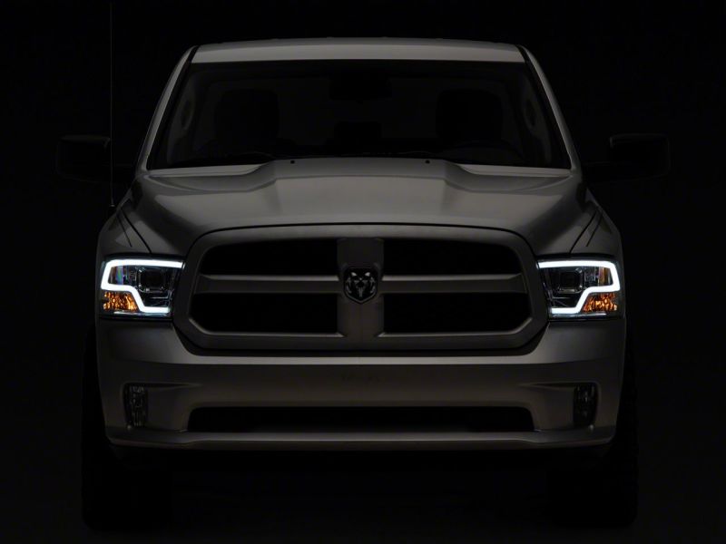 Raxiom 09-18 Dodge RAM 1500 Non-Projector LED Halo Headlights- Chrome Housing (Clear Lens) - R111517