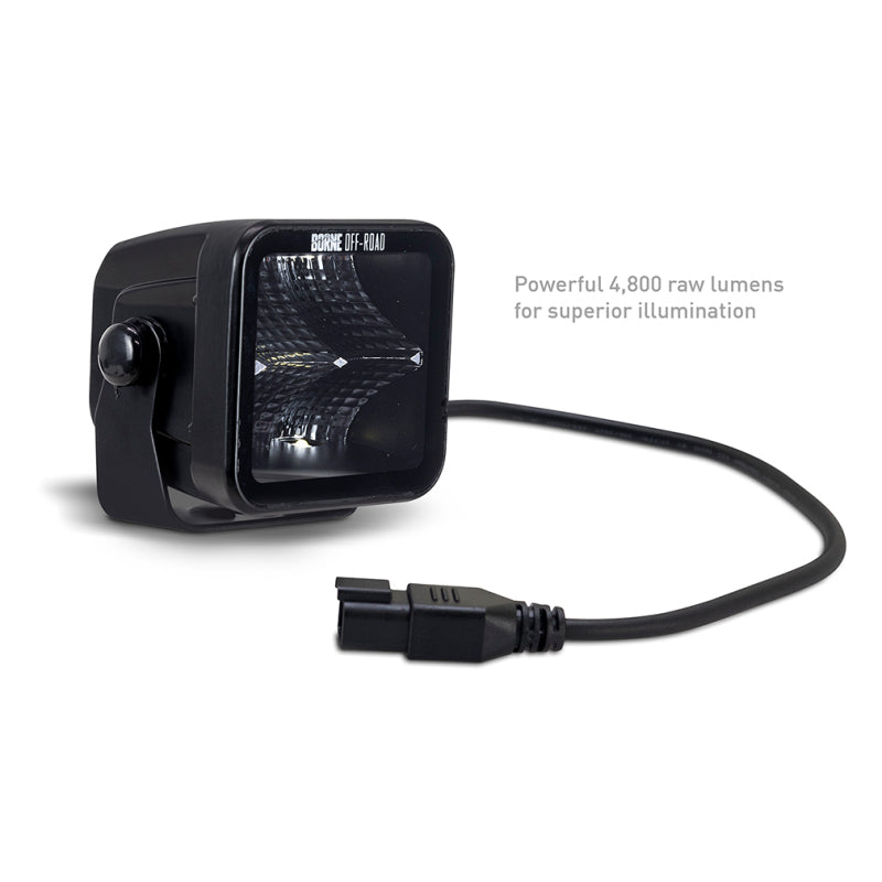 Borne Off-Road Light Pods (Kit of 2) 3x3 Flood - BNLT-LP33-2F