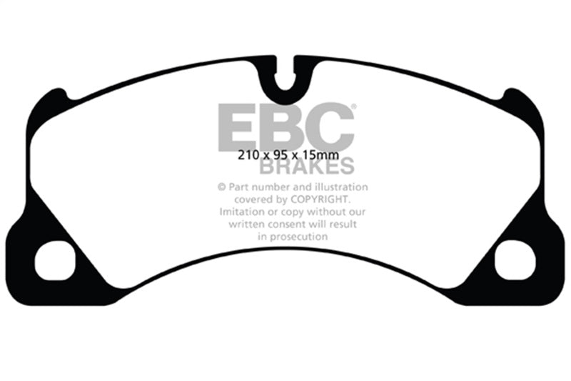 EBC 10+ Volkswagen Touareg 3.0 Supercharged Hybrid Redstuff Front Brake Pads - DP31835C for 2010-2023 Porsche Panamera - fron