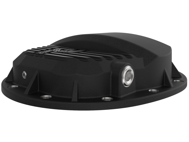 aFe Pro Series GMCH 9.5 Rear Diff Cover Black w/ Machined Fins 19-20 GM Silverado/Sierra 1500 - 46-71140B