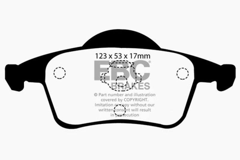 EBC 01-05 Volvo S60 2.3 Turbo T5 Redstuff Rear Brake Pads - DP31231C