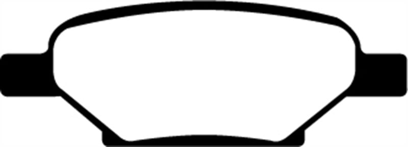 EBC 04-06 Chevrolet Cobalt 2.0 Supercharged Redstuff Rear Brake Pads - DP31704C for 2004-2012 Chevrolet Malibu - angle view
