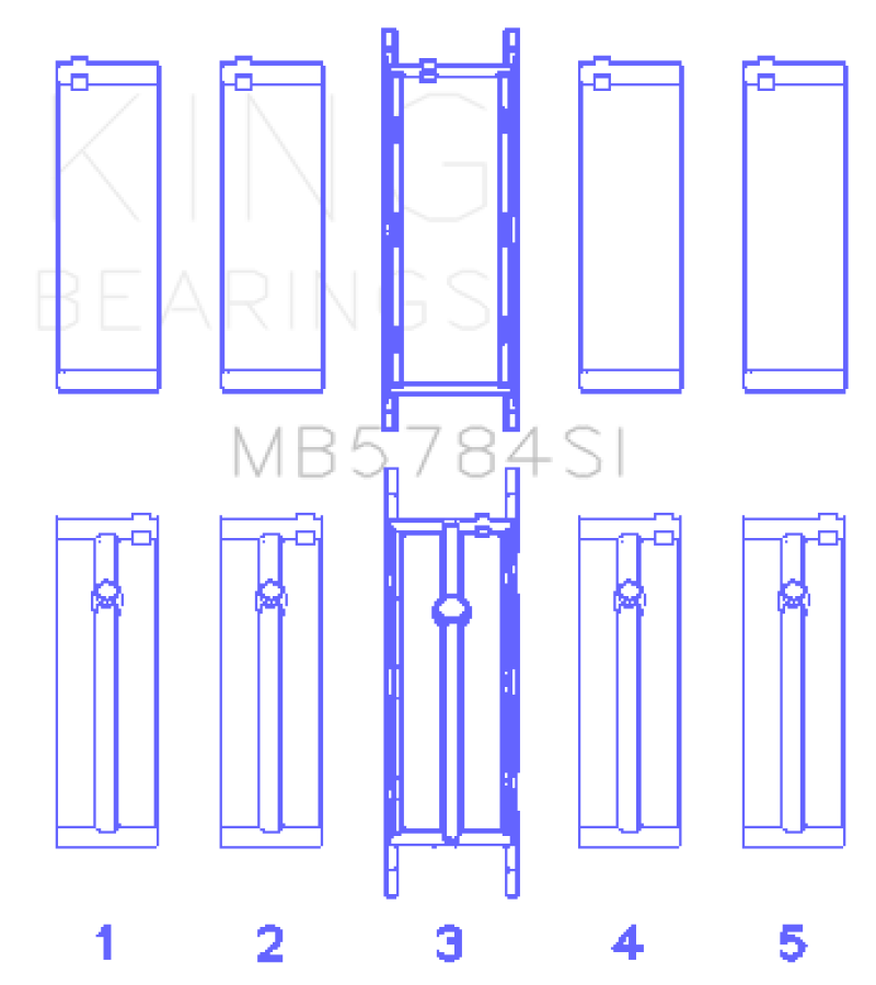 King 13-15 BMW 320i Main Bearing Set - MB5784SI