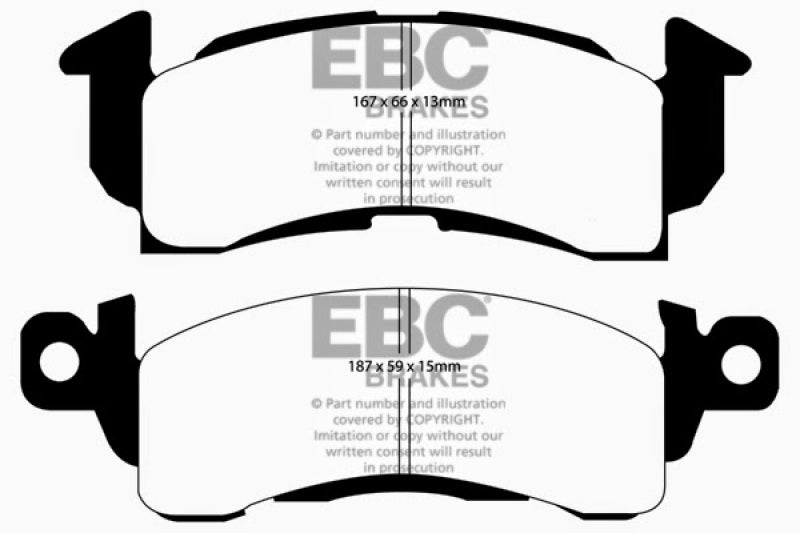 EBC 73-74 Buick Apollo 4.1 Bluestuff Front Brake Pads - DP51145NDX