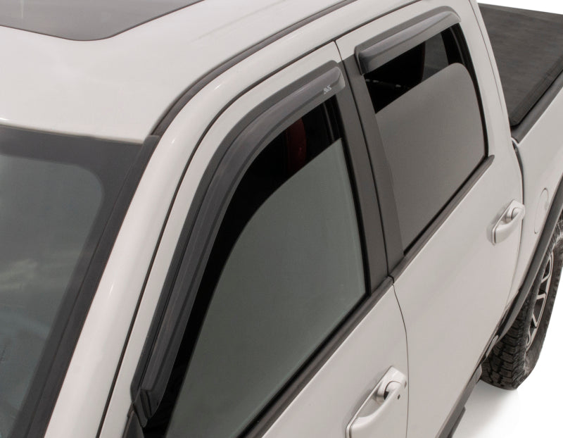 AVS 22+ Toyota Tundra CrewMax Ventvisor Outside Mount Window Deflectors 4pc - Smoke - 94888