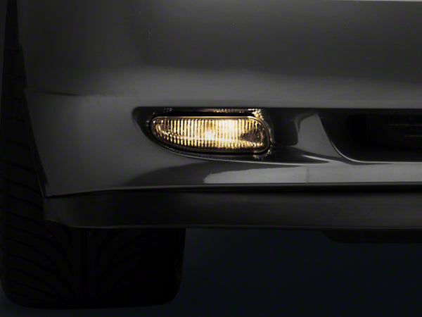 Raxiom 99-04 Ford Mustang Excluding Cobra Fog Lights- Smoked - 49139 for 1999-2004 Ford Mustang - front view