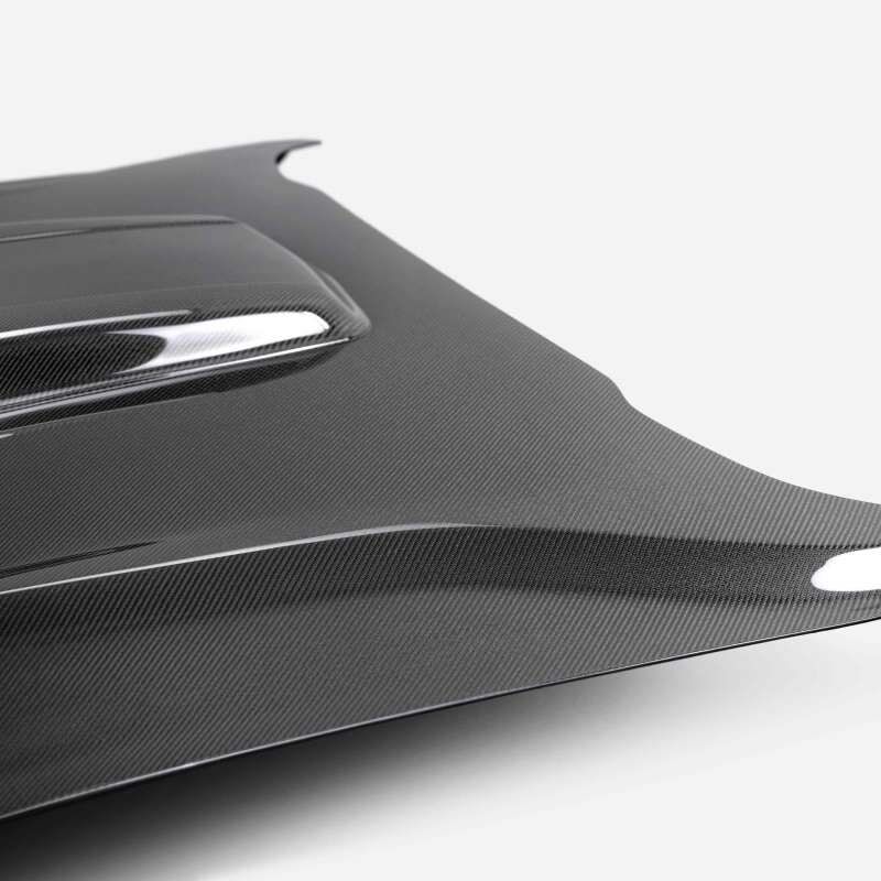 Anderson Composites 21-23 Ford Mustang Mach 1 Type-SK Double-Sided Carbon Fiber Hood - AC-HD21FDMUM1-SK-DS