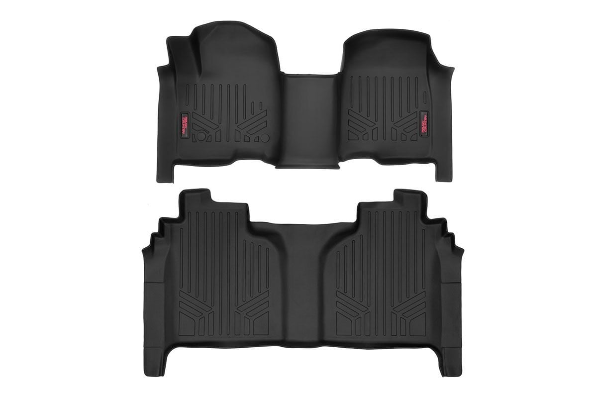 Floor Mats | FR &amp; RR | OV Hump | Crew | Chevy/GMC 1500/2500HD/3500HD (19-24)