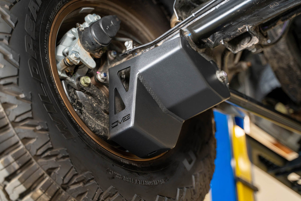 DV8 Offroad - 2024-2026 Toyota Tacoma & 4Runner | Rear Shock & Link Skid Plates - SPTT1-06