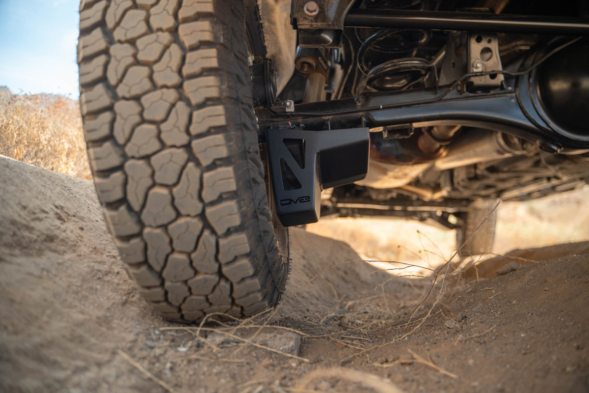 DV8 Offroad - 2024-2026 Toyota Tacoma & 4Runner | Rear Shock & Link Skid Plates - SPTT1-06