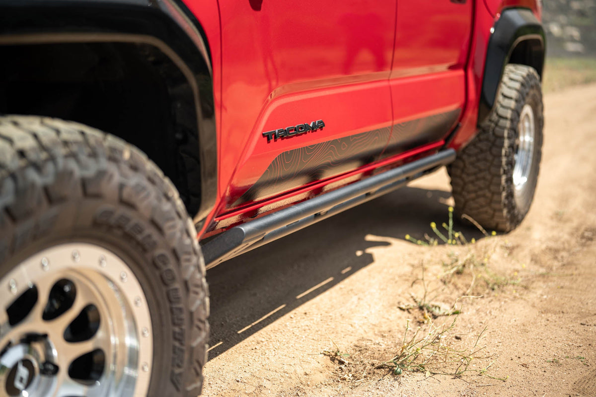 DV8 Offroad - 2024-2026 Toyota Tacoma Double Cab Rock Sliders - SRTT1-04
