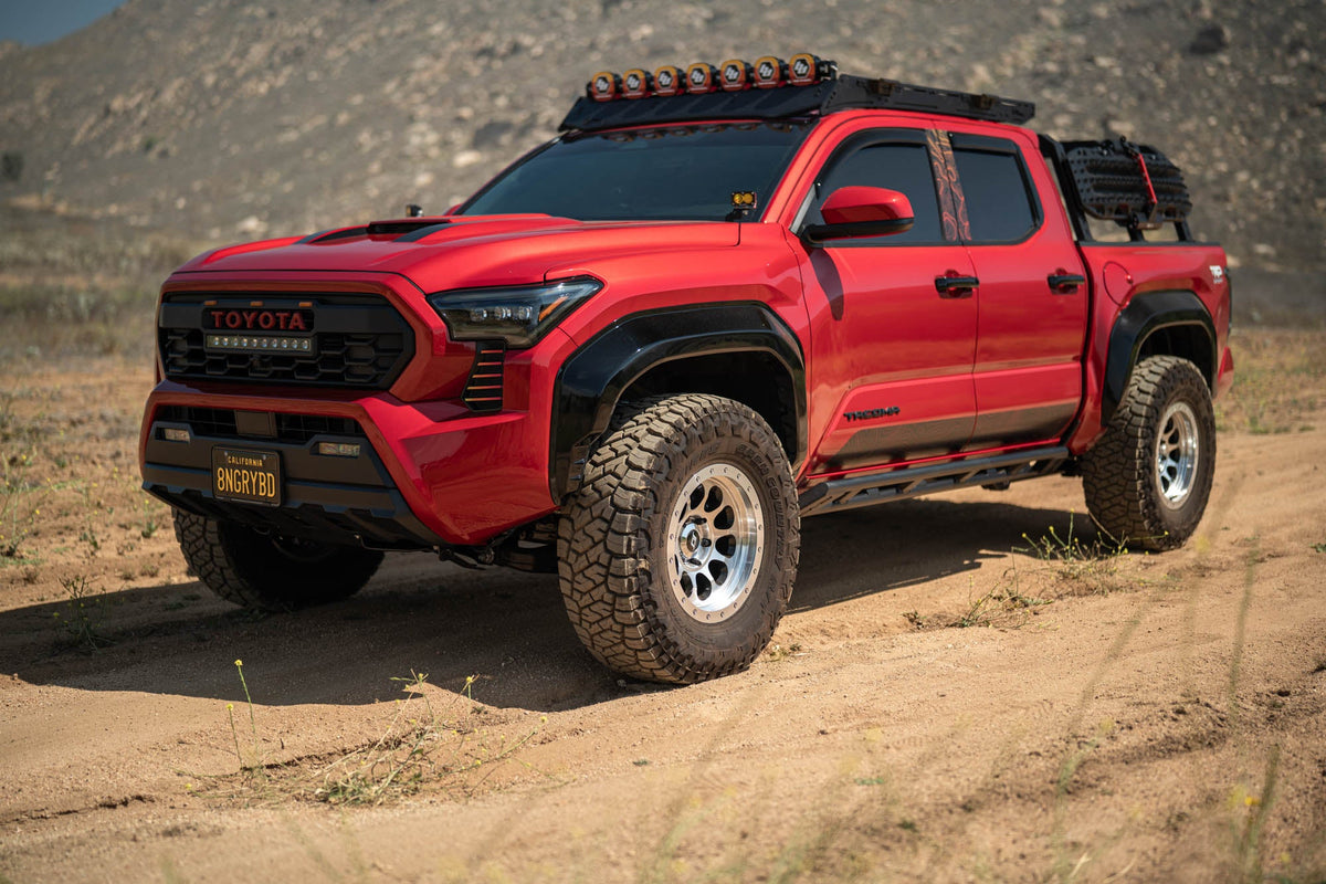 DV8 Offroad - 2024-2026 Toyota Tacoma Double Cab Rock Sliders - SRTT1-04