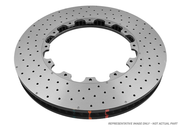 DBA 2008 Porsche Cayenne Front 5000 Series Drilled Ring - DBA52592.1XD