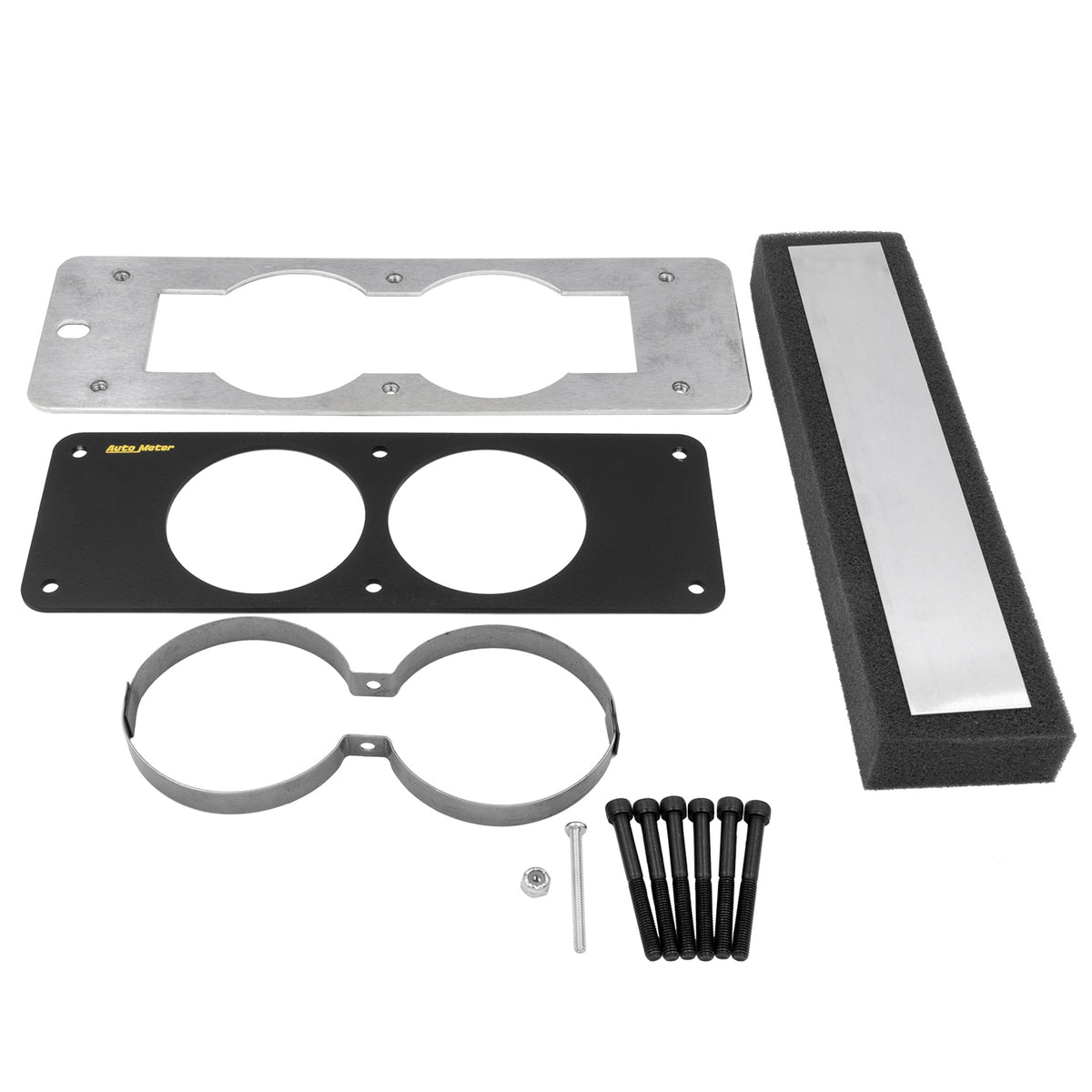 Autometer 87-93 Ford Mustang Black Dual Gauge Cage - 50102