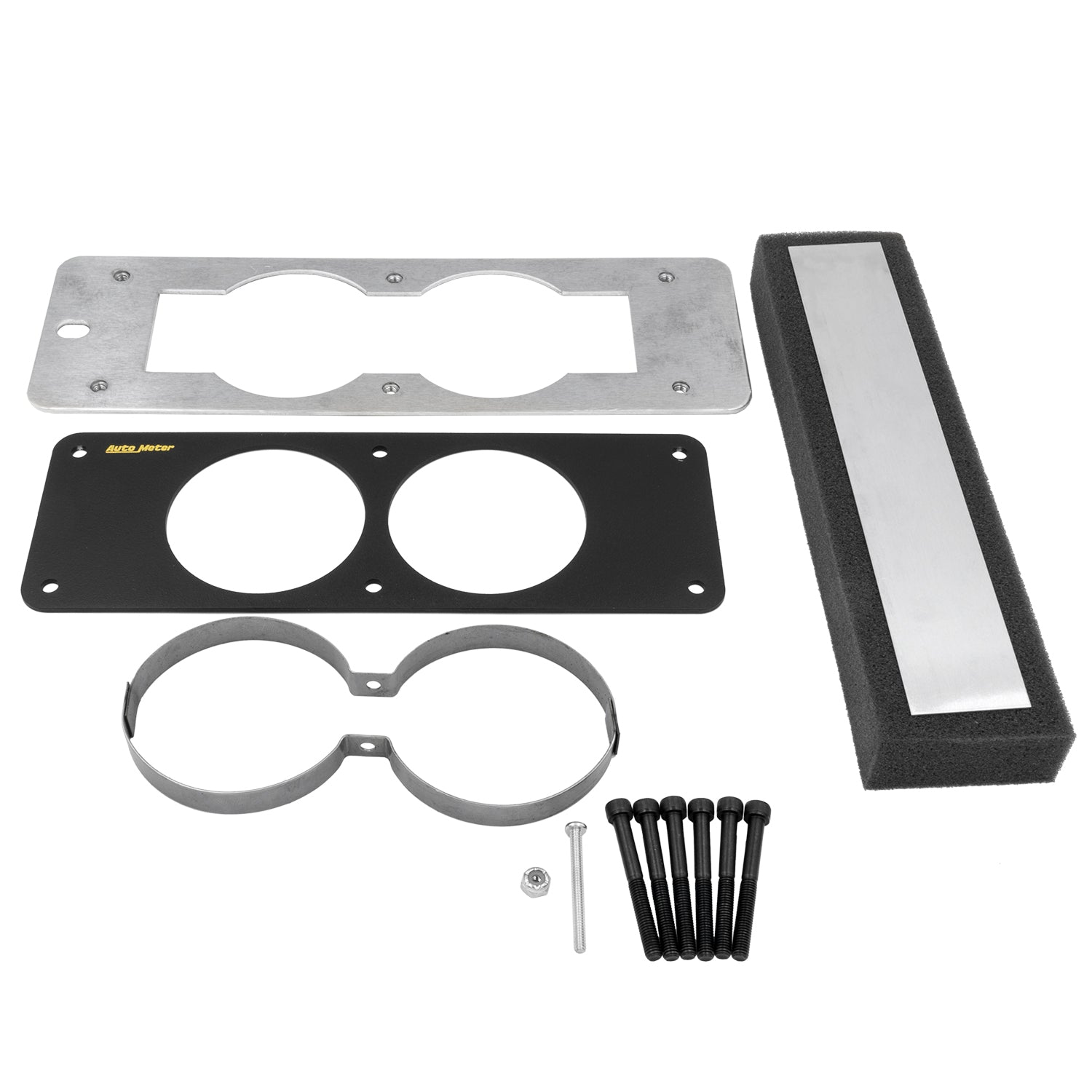 Autometer 87-93 Ford Mustang Black Dual Gauge Cage - 50102