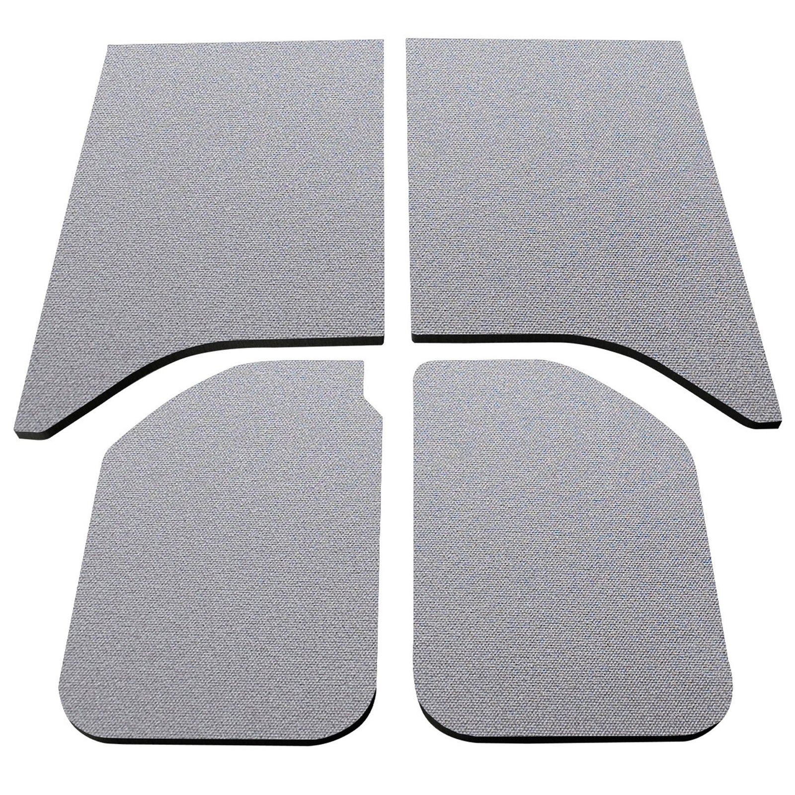 DEI 11-18 Jeep Wrangler JK 2-Door Boom Mat Headliner - 4 Piece - Gray - 50140 for 2011-2018 Jeep Wrangler - front view