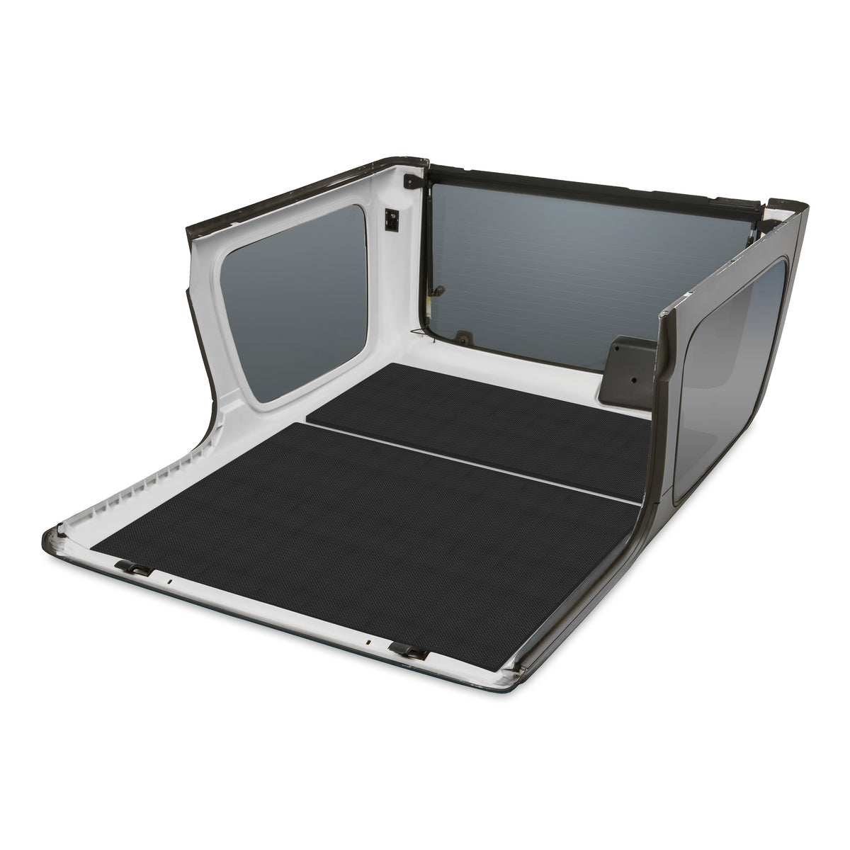 DEI 97-06 Jeep Wrangler TJ 2-Door Boom Mat Headliner - 2 Piece - Black - 50143 for 1997-2006 Jeep Wrangler - front view