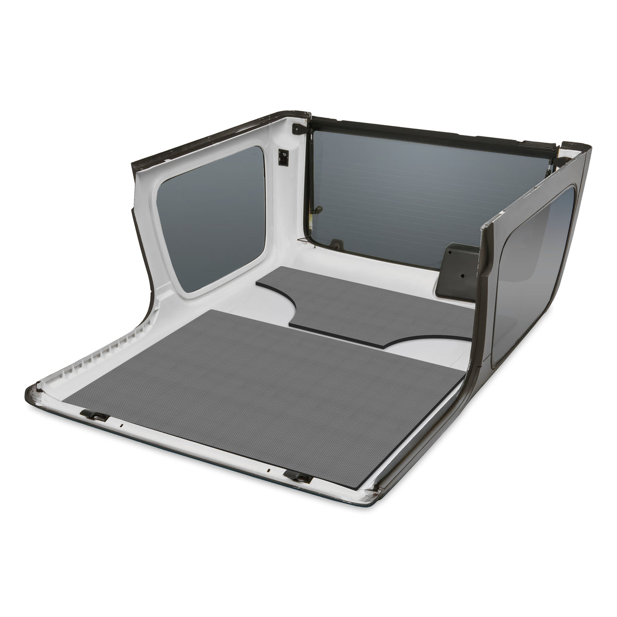 DEI 03-06 Jeep Wrangler TJ 2-Door w/Speaker Pods Boom Mat Headliner - 2 Piece - Gray - 50147 for 2003-2006 Jeep Wrangler - fr