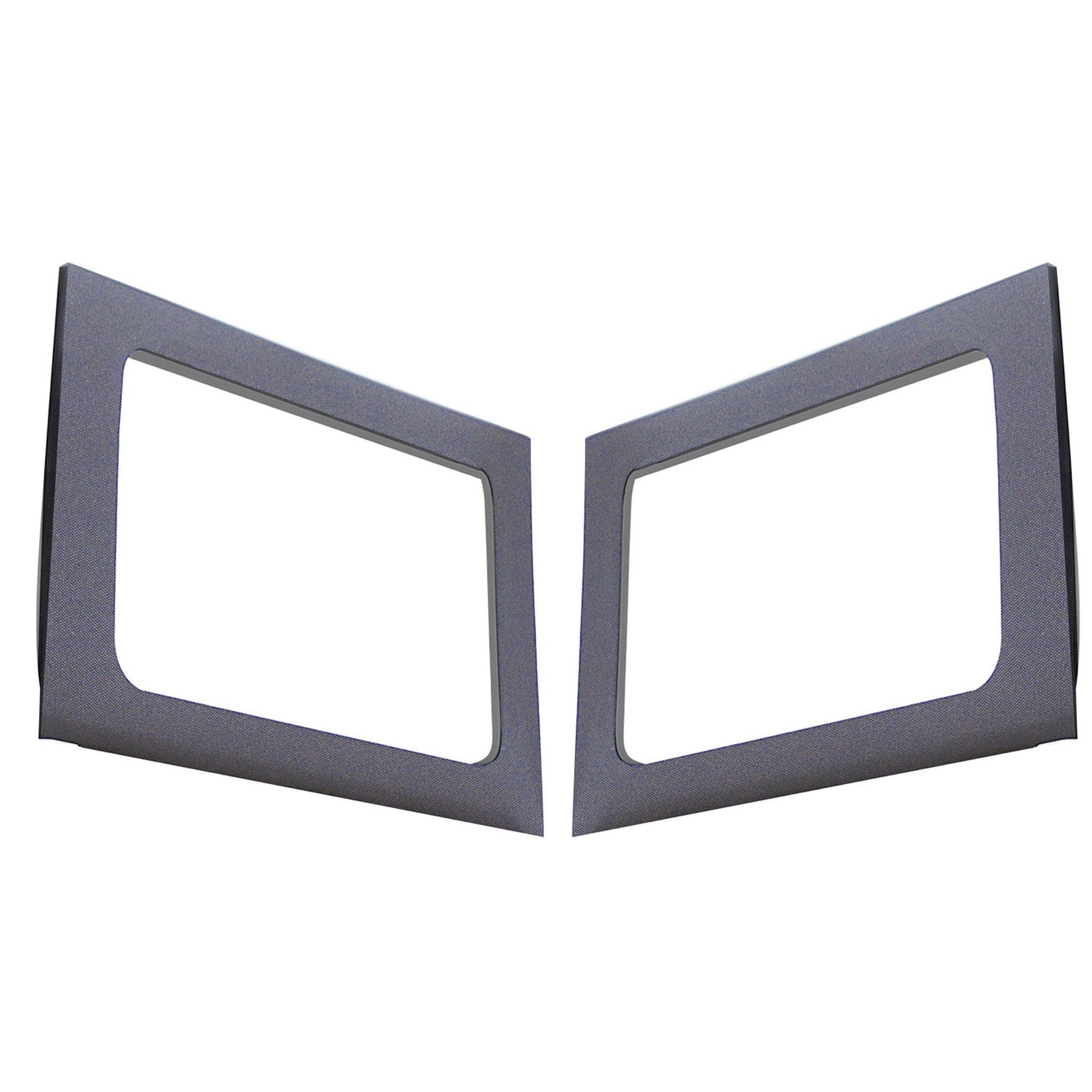 DEI 11-18 Jeep Wrangler JK 4-Door Boom Mat Rear Side Window Trim - 2 Piece - Gray - 50150 for 2011-2018 Jeep Wrangler - front