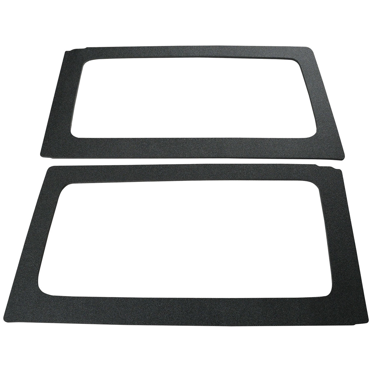 DEI 11-18 Jeep Wrangler JK 2-Door Boom Mat Rear Side Window Trim - 2 Piece - Black - 50152 for 2011-2018 Jeep Wrangler - fron