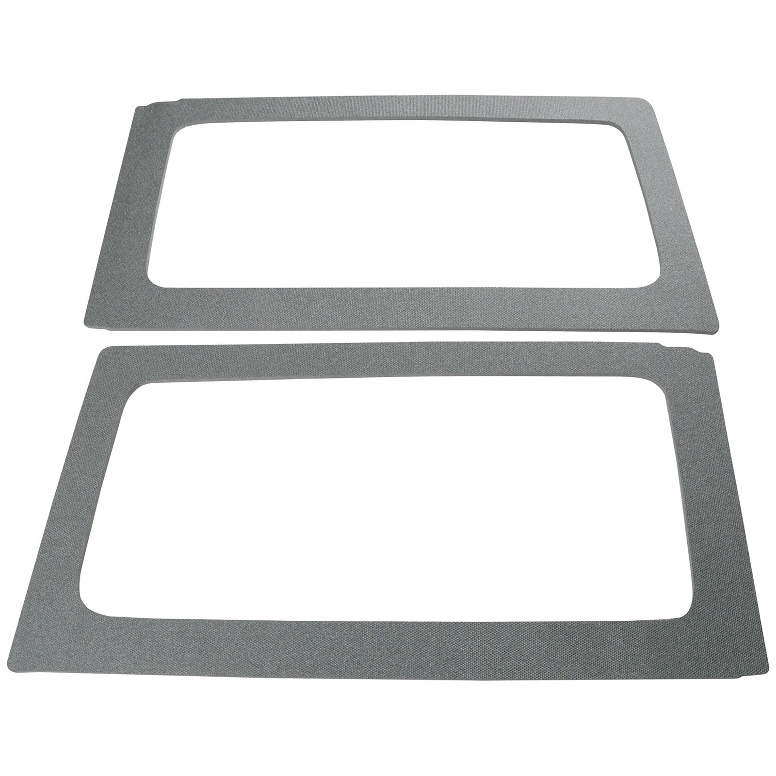 DEI 11-18 Jeep Wrangler JK 2-Door Boom Mat Rear Side Window Trim - 2 Piece - Gray - 50153 for 2011-2018 Jeep Wrangler - front