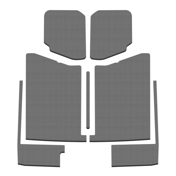 DEI 20-22 Jeep Gladiator JT 4-Door Boom Mat Complete Headliner Kit - 7 Piece - Gray - 50184 for 2020-2025 Jeep Gladiator - fr